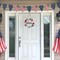 Patriotic Wooden Welcome Wreath, 4th of July Front Door Decor